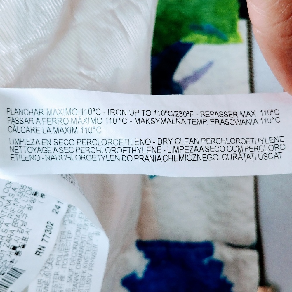 Zara Basic Floral Multicolor Cropped Bomber Jacket - image 8